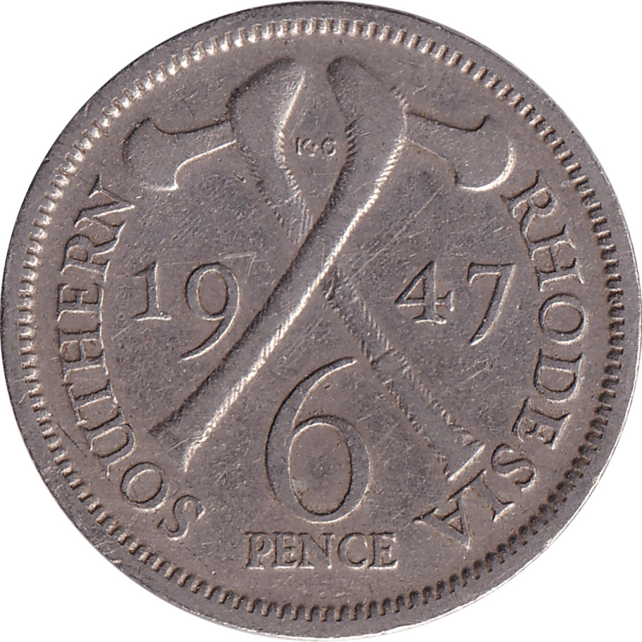 6 pence - George VI - Emperor