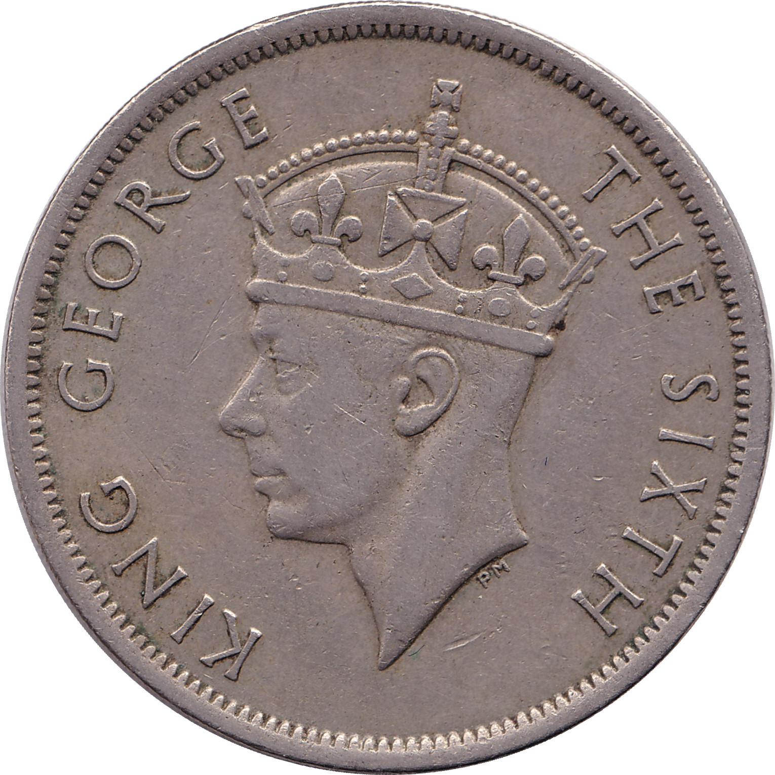 1/2 crown - Georges VI - Roi