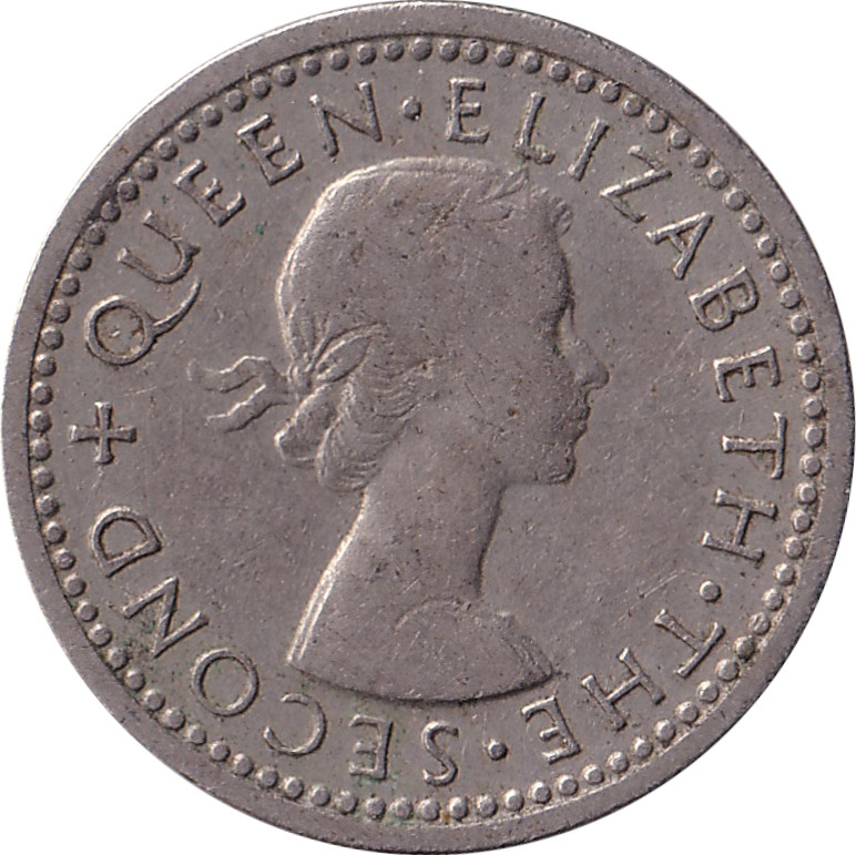 3 pence argent - Elizabeth II