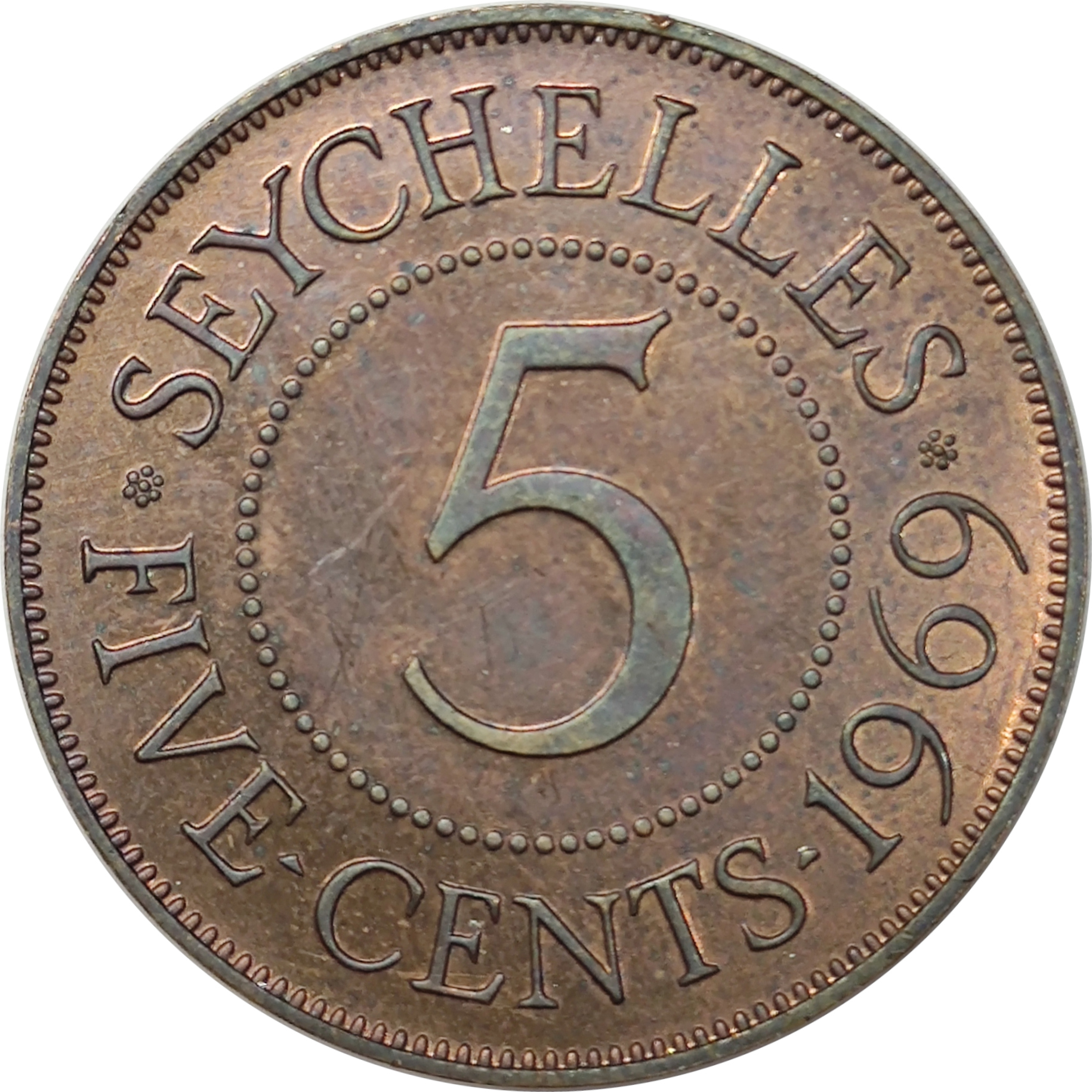 5 cents - Elizabeth II - Buste colonial