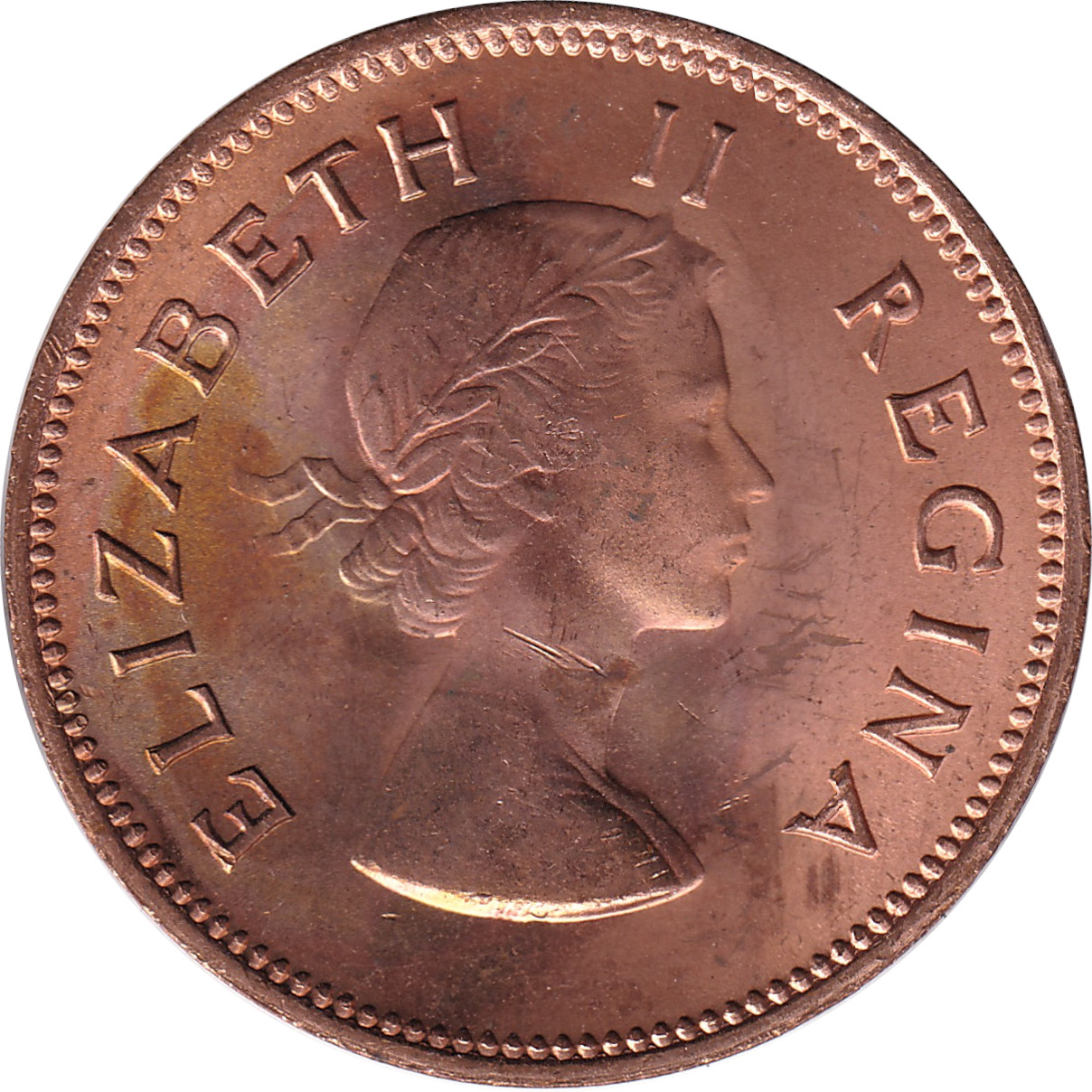 1/2 penny - Elizabeth II