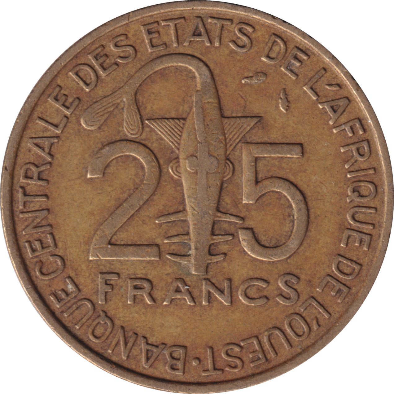 25 francs - Facing antelope