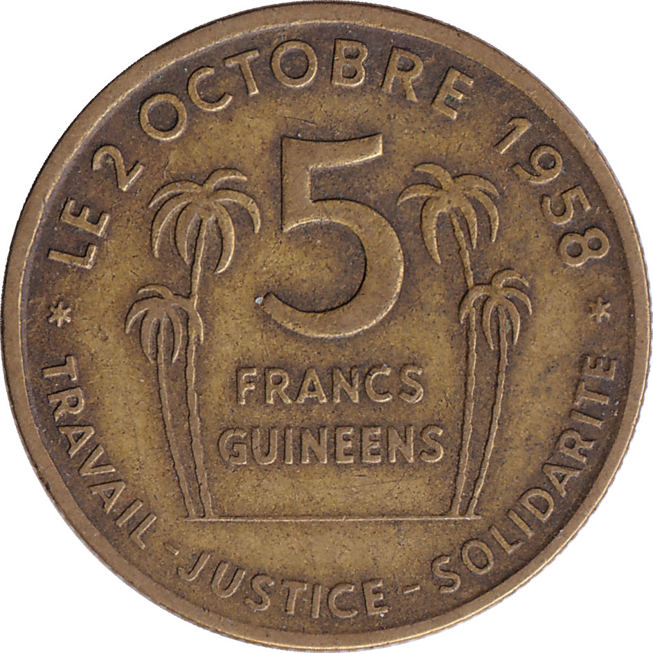 5 francs - Ahmed Sékou Touré - Type 1