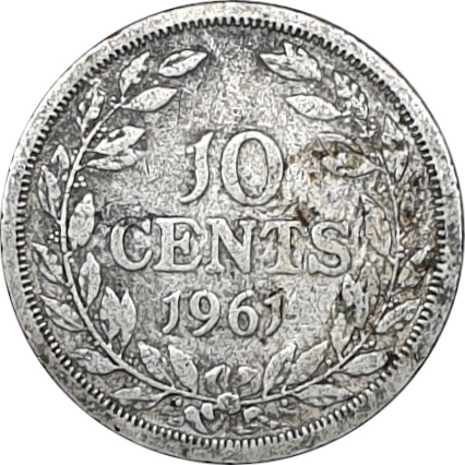 10 cents silver - Seconde tête de la République