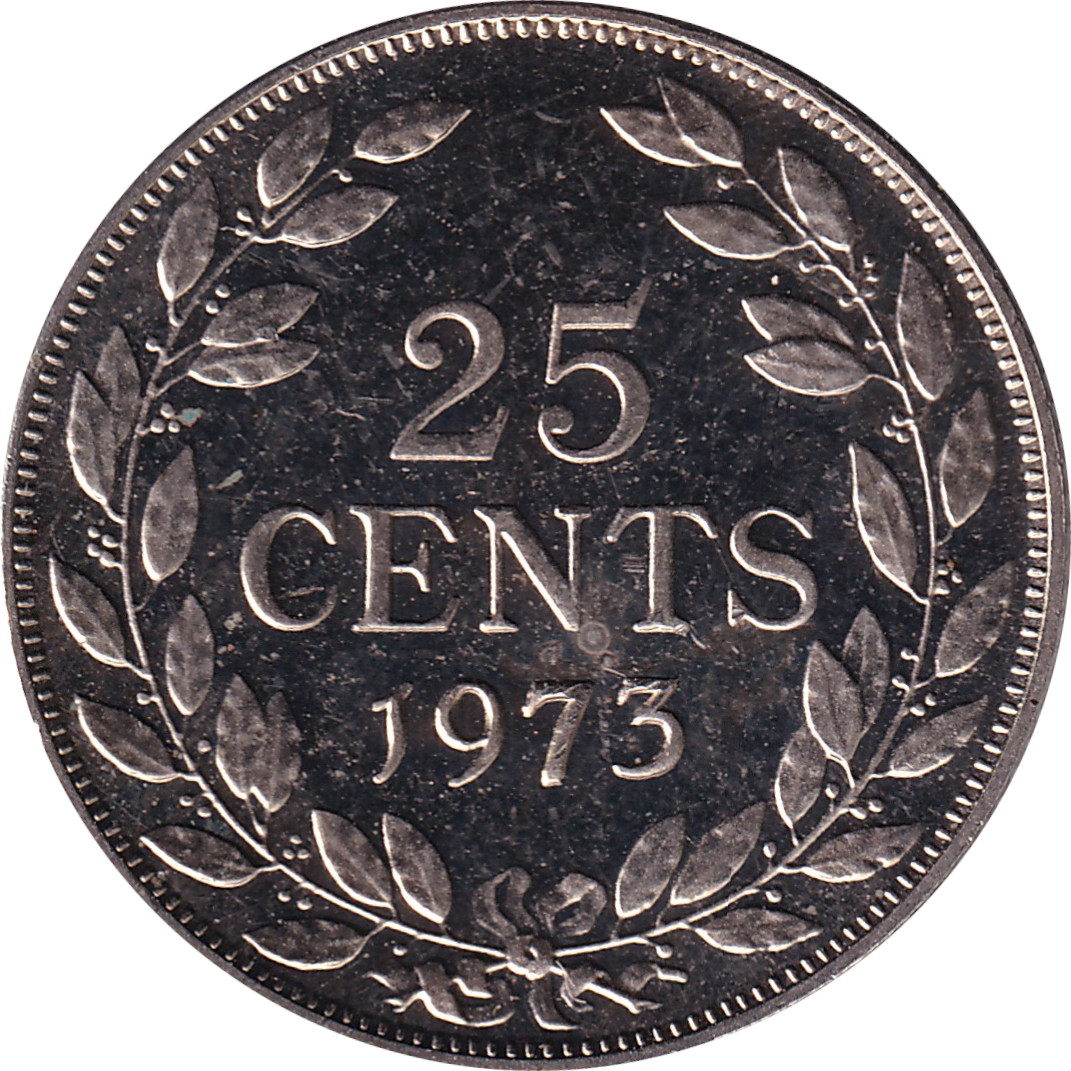 25 cents - Seconde tête de la République - Cupronickel