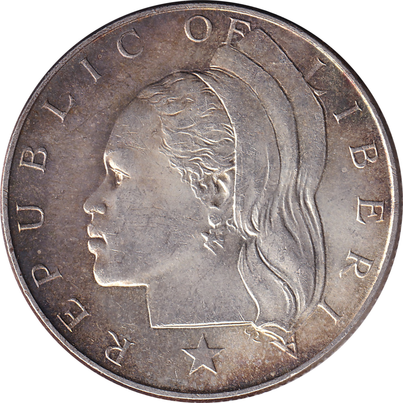 50 cents silver - Seconde tête de la République