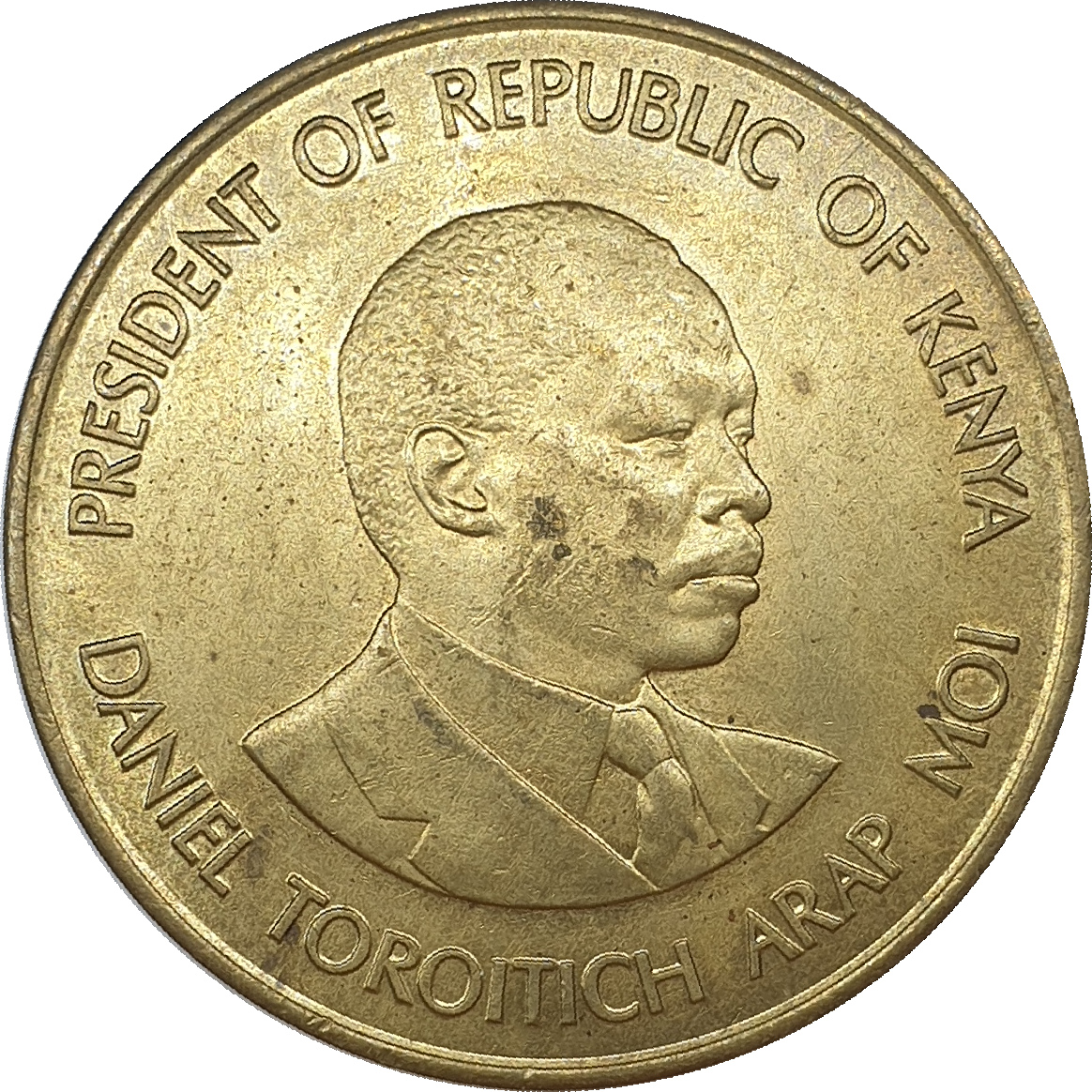 10 cents - Daniel Toroitich - Large arms - Brass