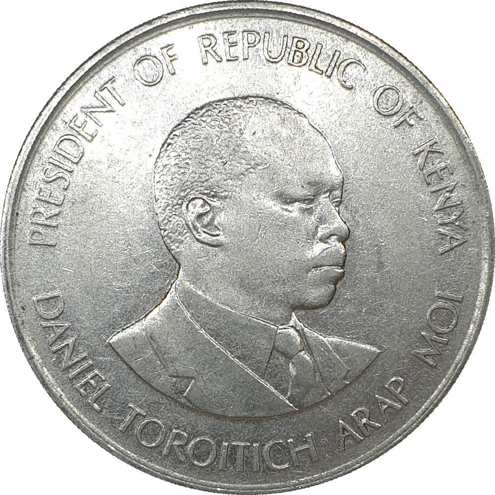 1 shilling - Daniel Toroitich - Grandes armoiries - Acier nickelé