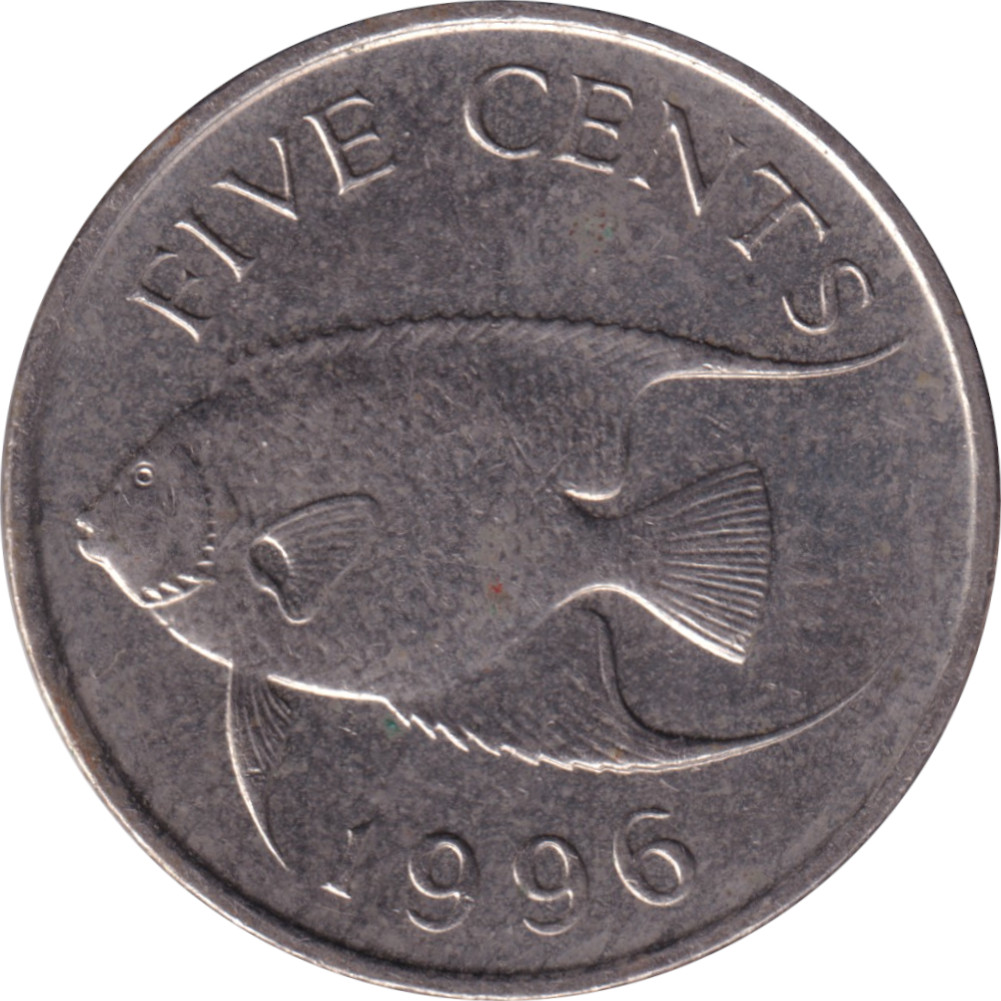 5 cents or - Elizabeth II - Tête mature