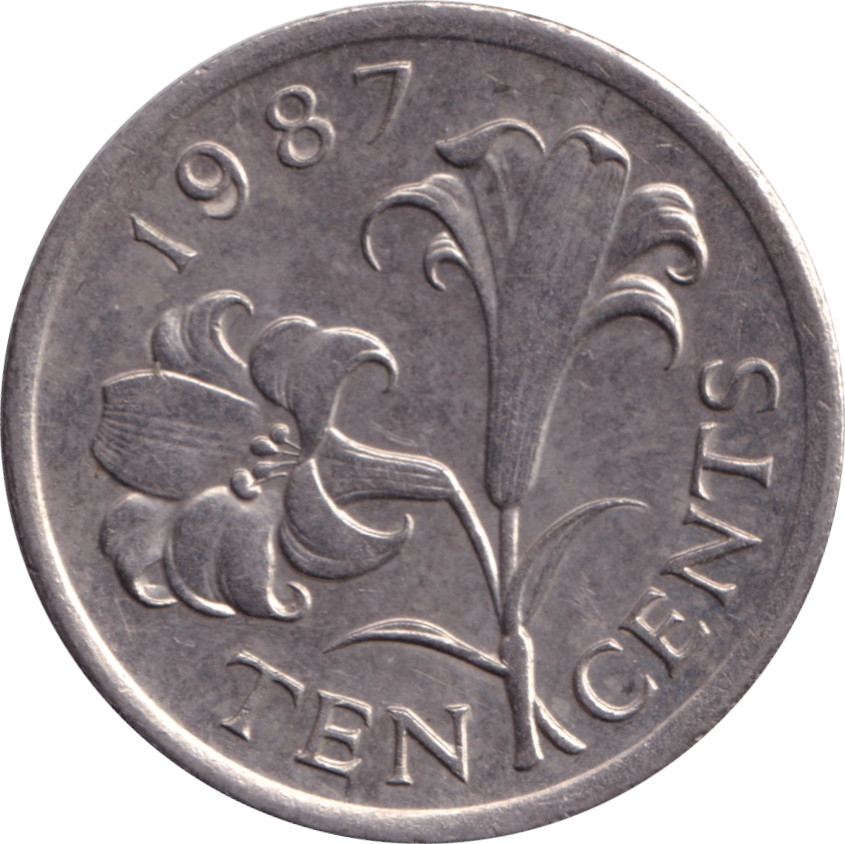 10 cents or - Elizabeth II - Tête mature