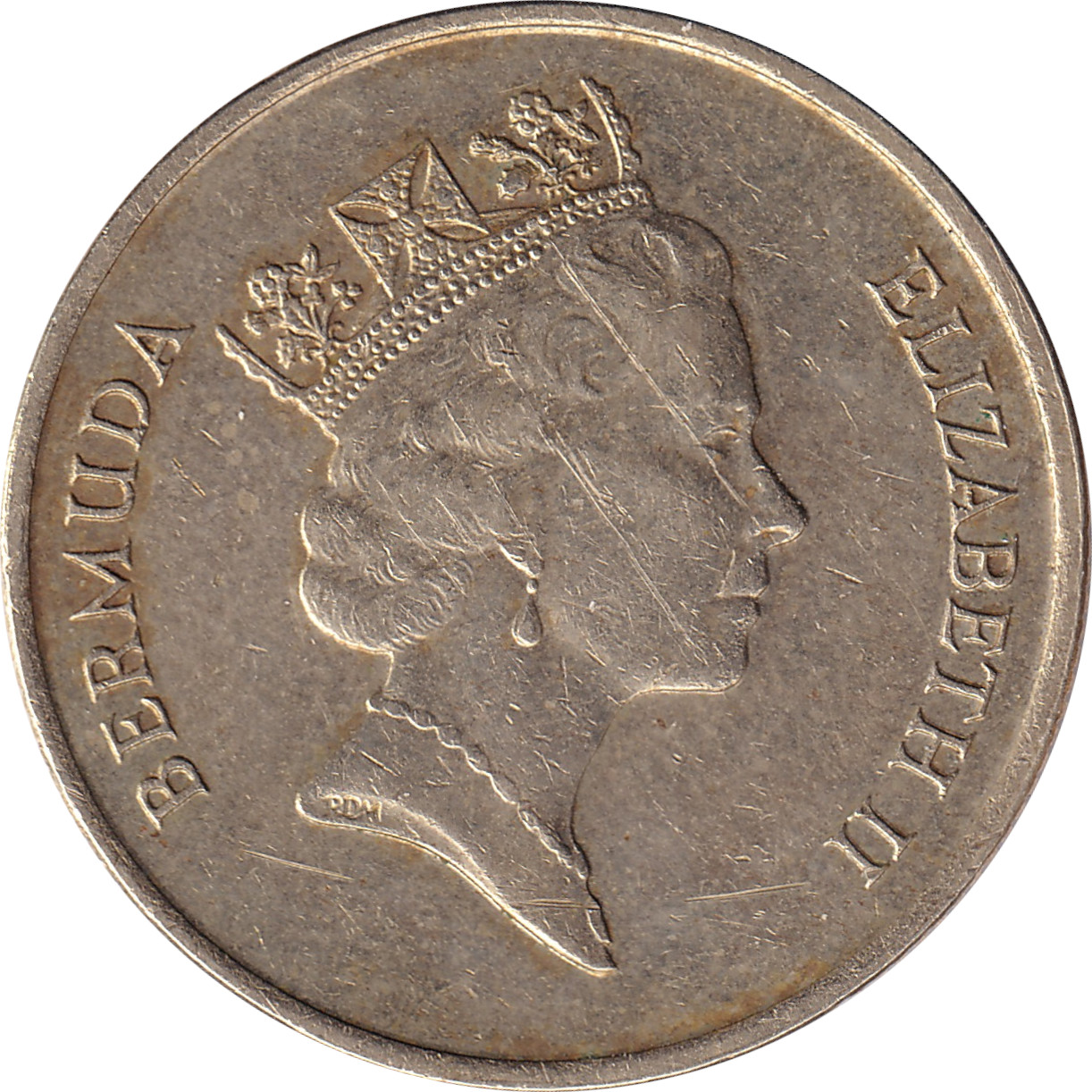 1 dollar or - Elizabeth II - Tête mature