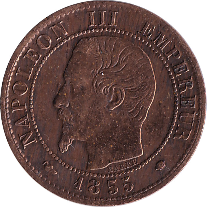 1 centime - Napoléon III - Tête nue