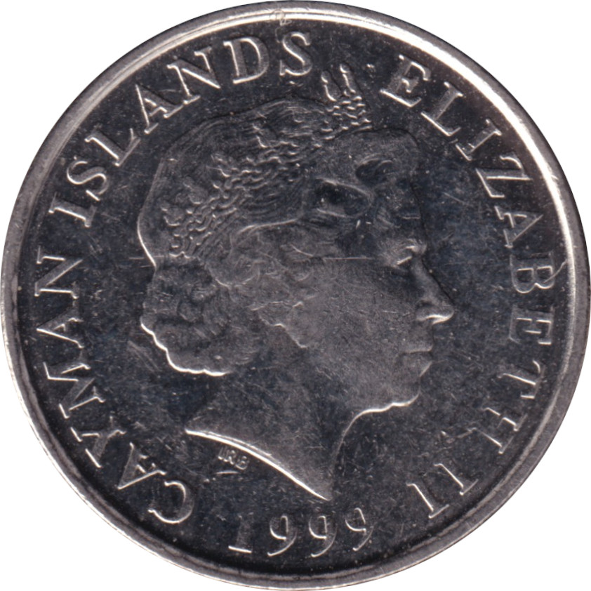 5 cents - Elizabeth II - Tête agée