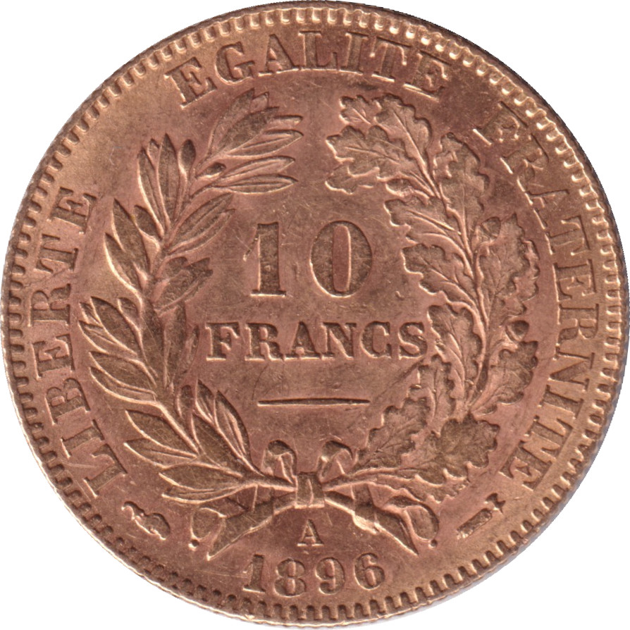 10 francs gold - Cérès - Troisième République