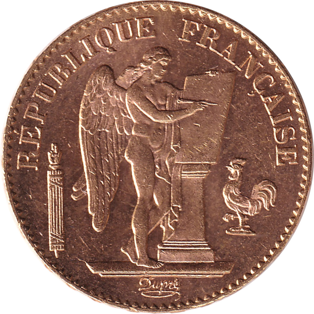 20 francs or - Génie