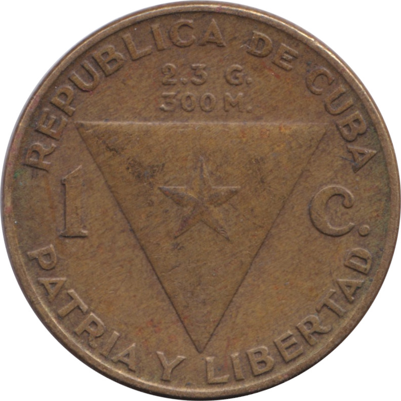 1 centavo - José Marti - Laiton