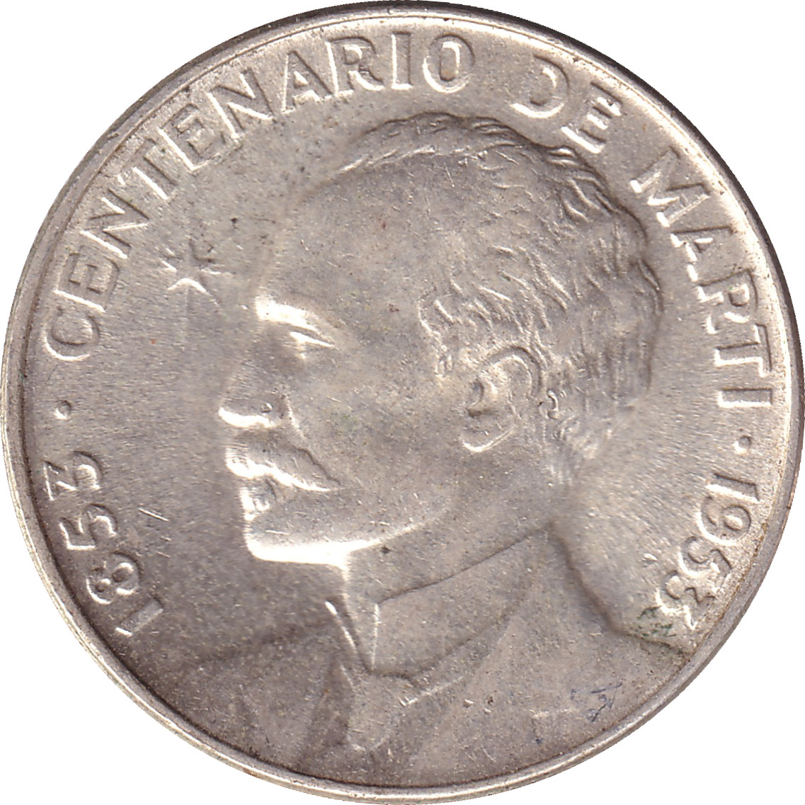 25 centavos argent - Jose Marti