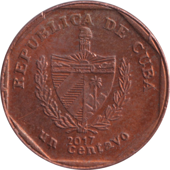 1 centavo - Place de la Révolution - Acier cuivré