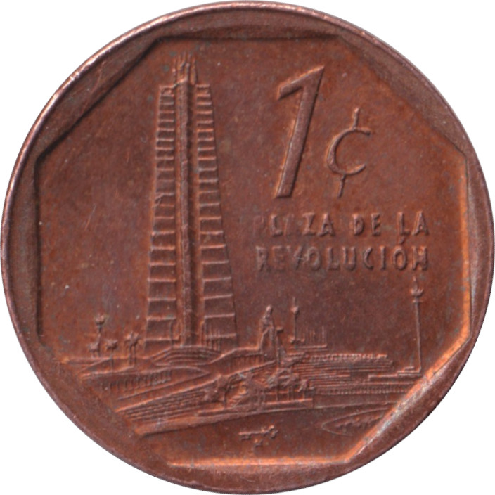 1 centavo - Place de la Révolution - Copper plate