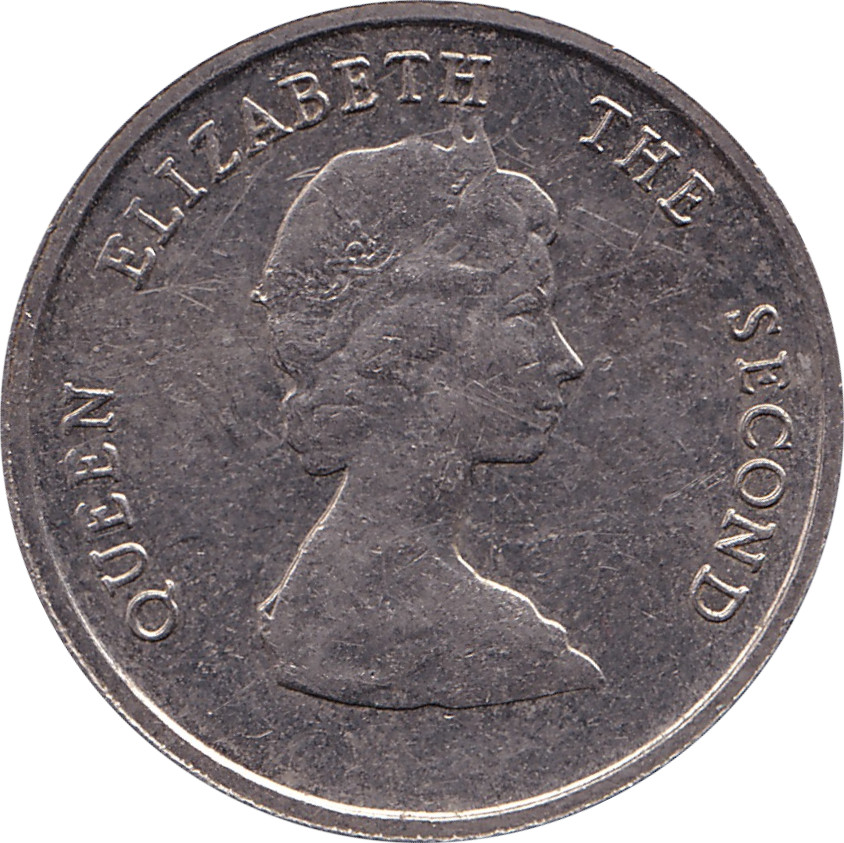 10 cents - Elizabeth II - Buste mature