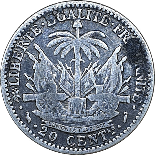 20 centimes argent - Liberty