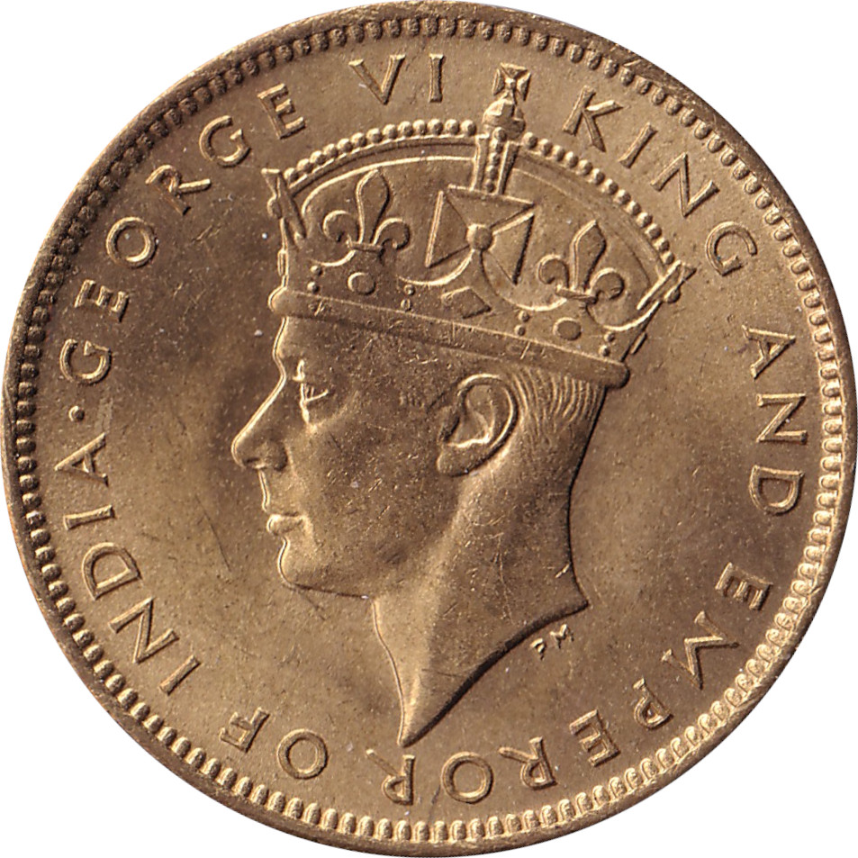 1 farthing - George VI - Emperor - Large head