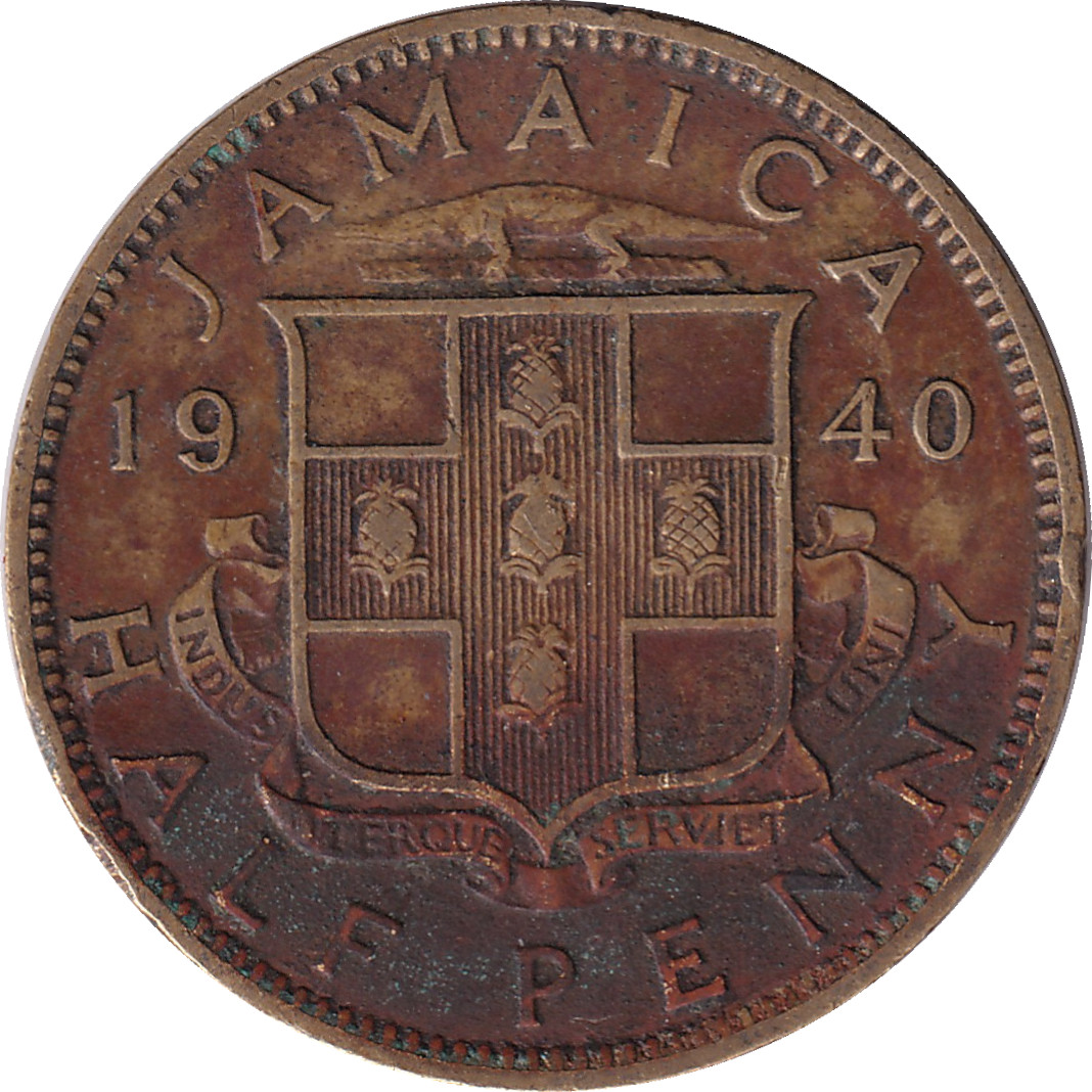 1/2 penny - George VI - Emperor - Large Head