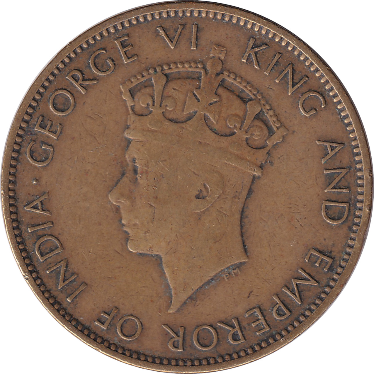 1 penny - George VI - Emperor - Small Head