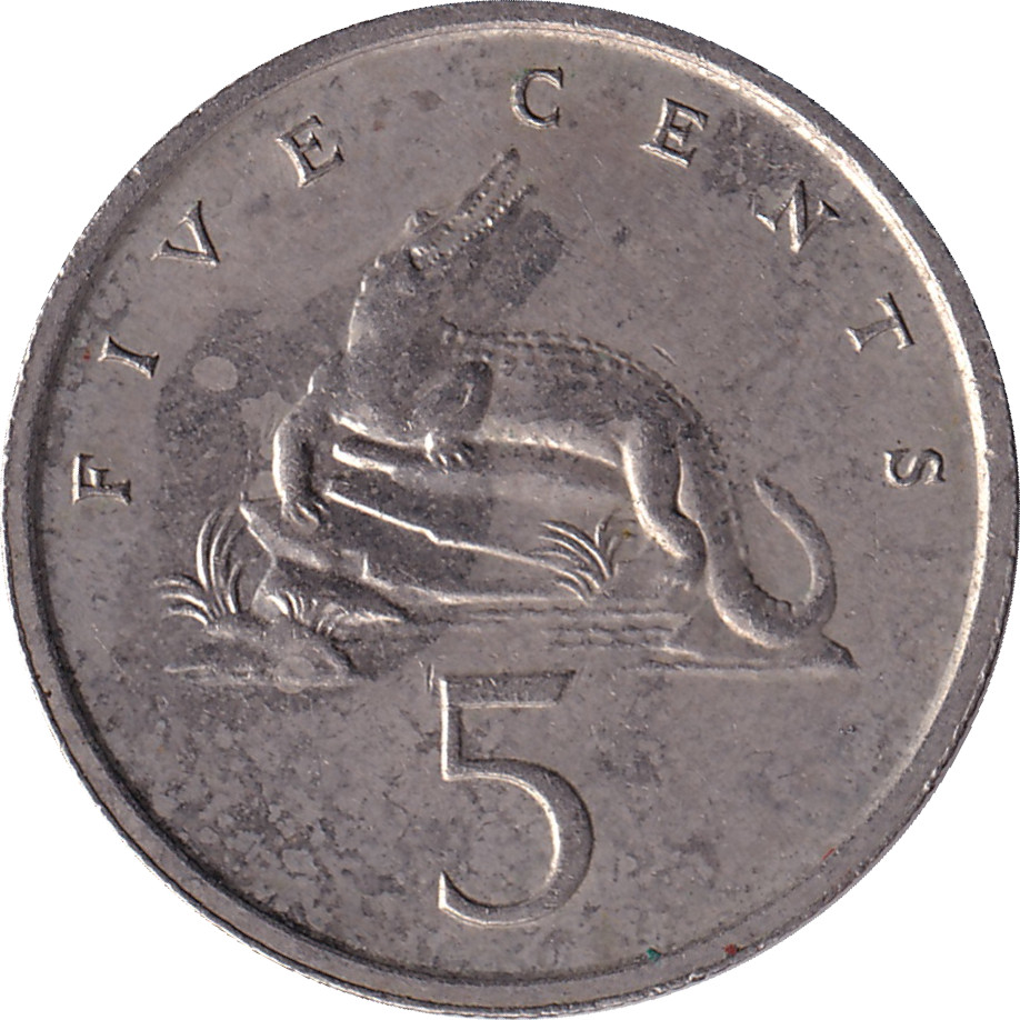 5 cents - Crocodile - Grande légende - Cupronickel