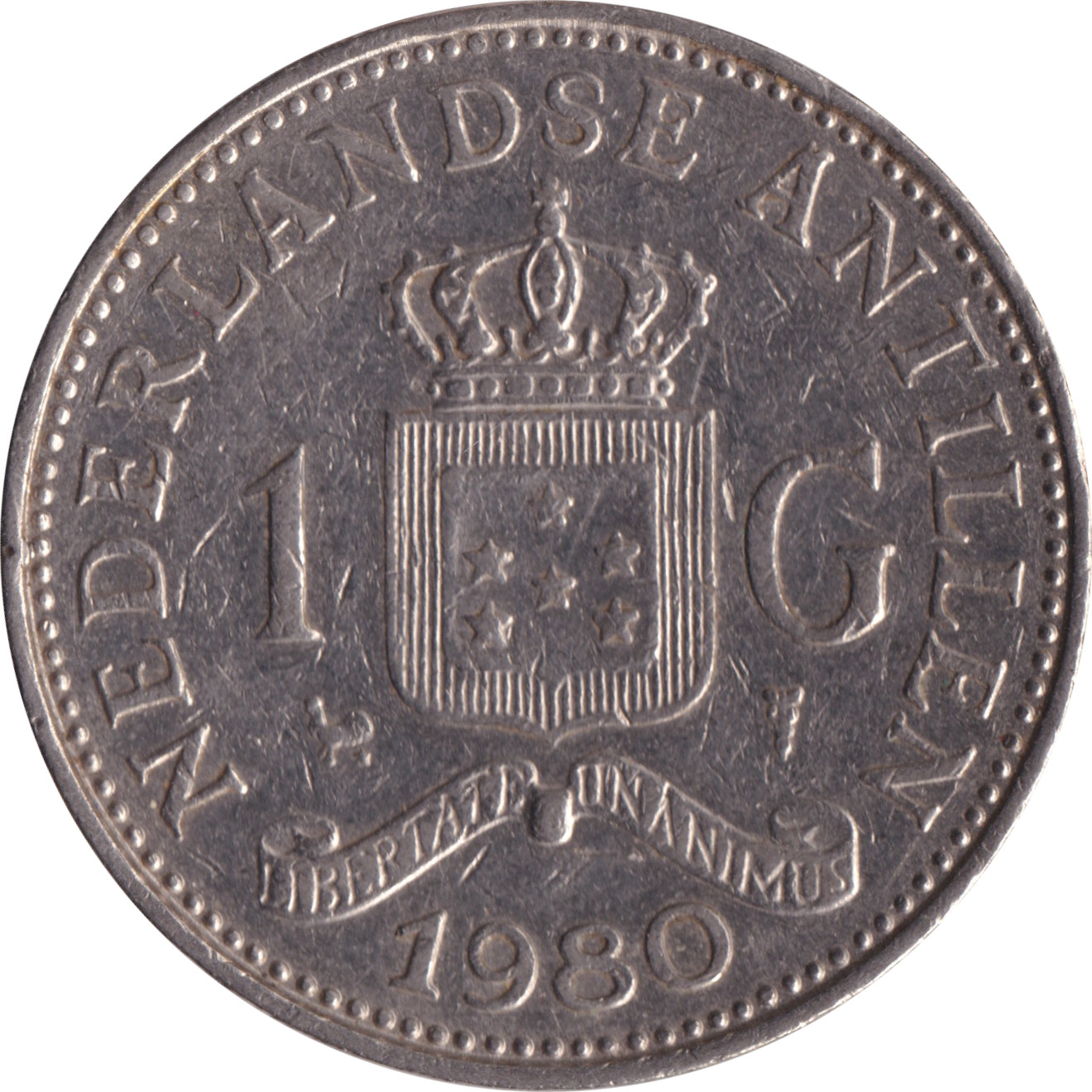 1 gulden - Juliana - Petit blason