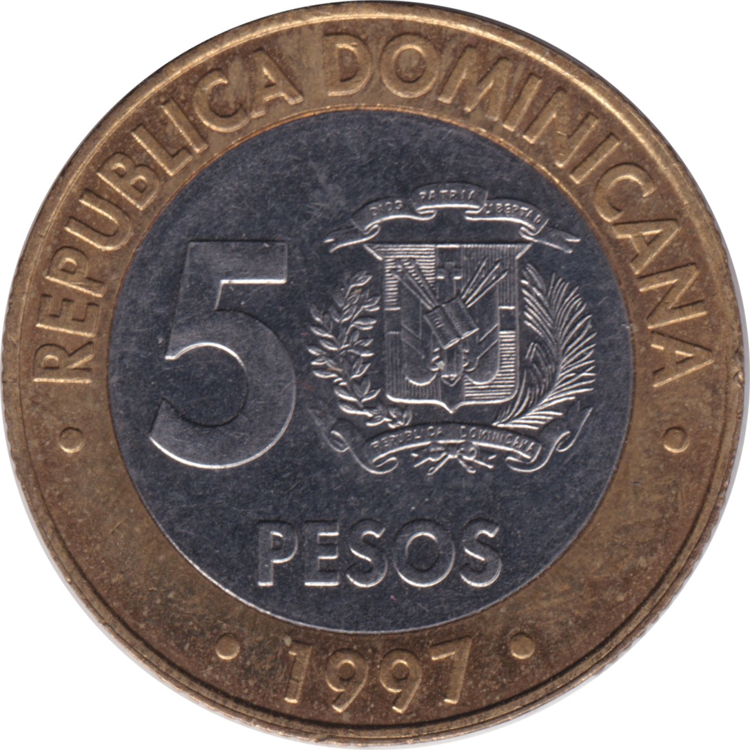 5 pesos - Banque centrale - 50 years