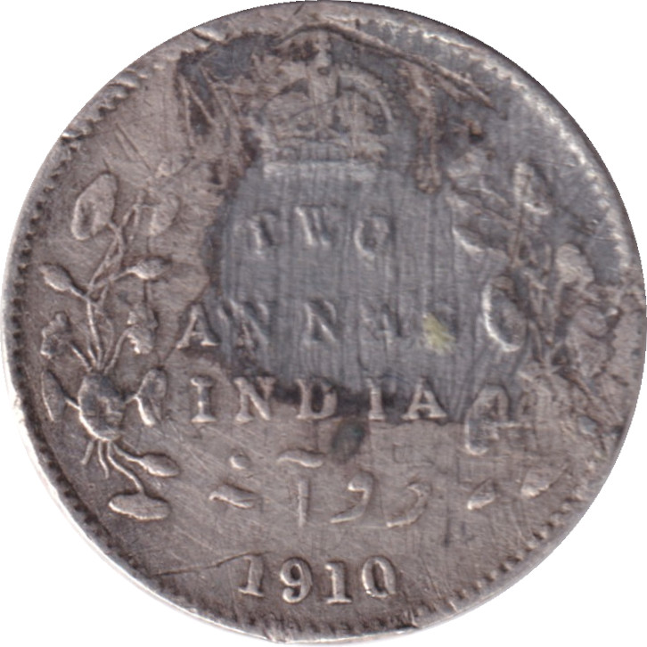 2 annas silver - Edward VII