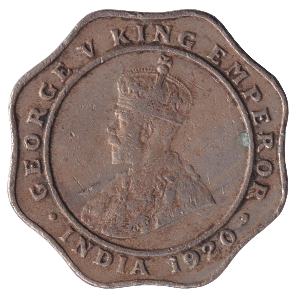 4 annas - George V