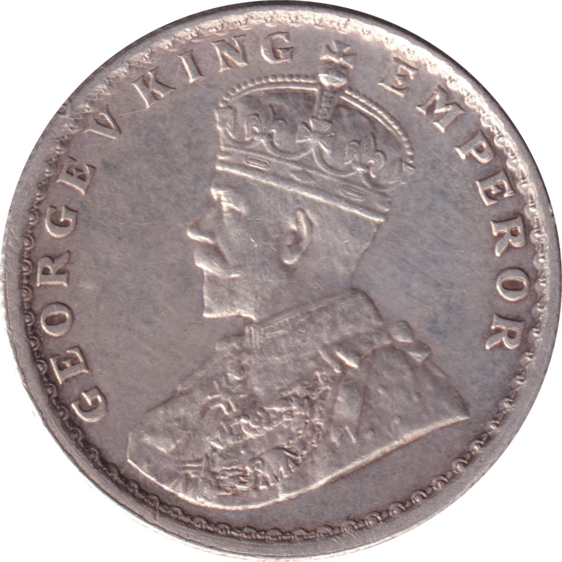 1/2 rupee argent - Georges V