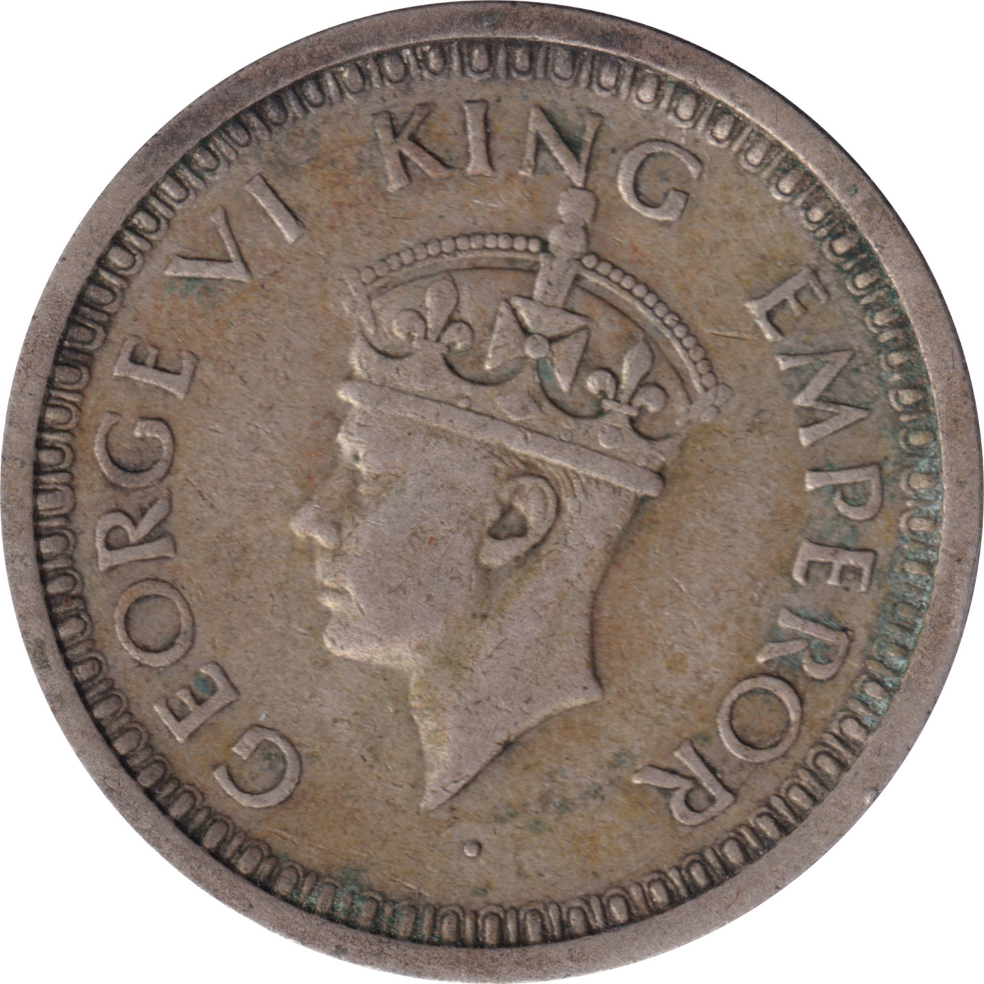 1 rupee silver - George VI - Second head