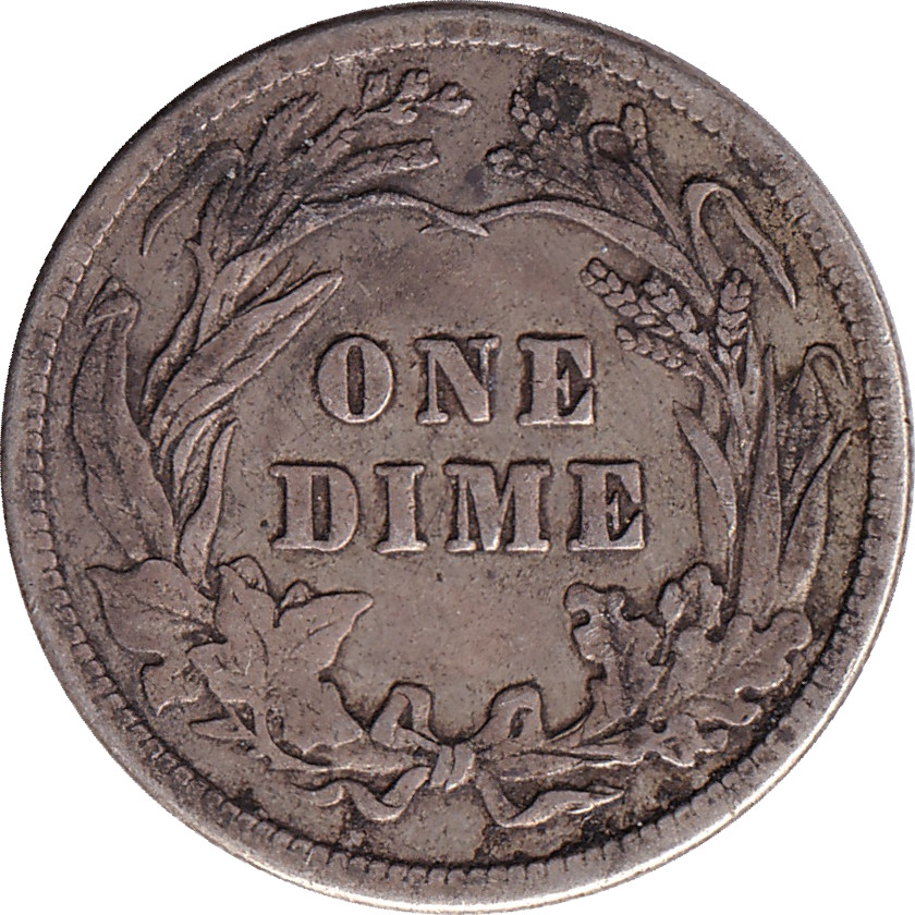 1 dime silver - Barber