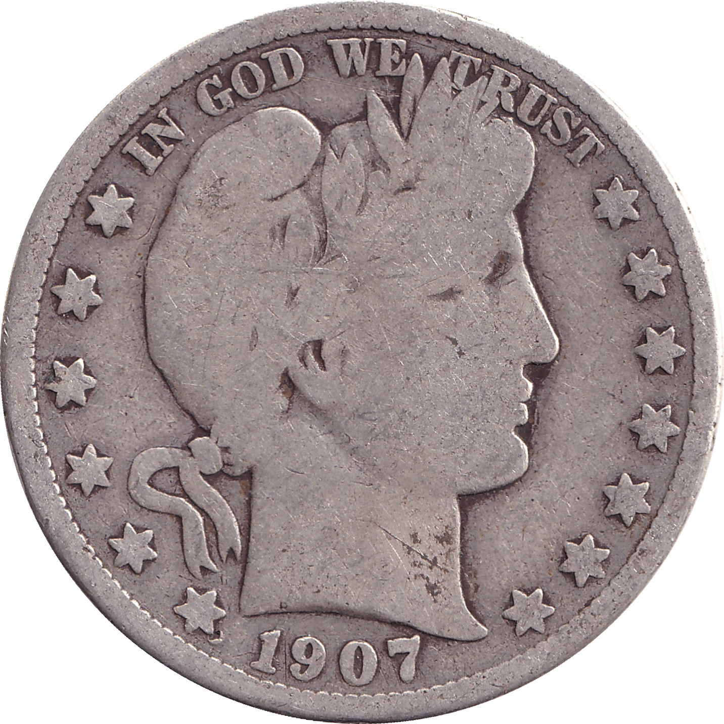 1/2 dollar argent - Barber