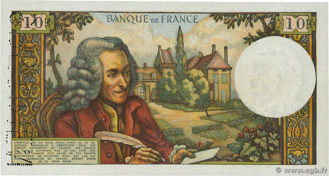 10 francs - Voltaire