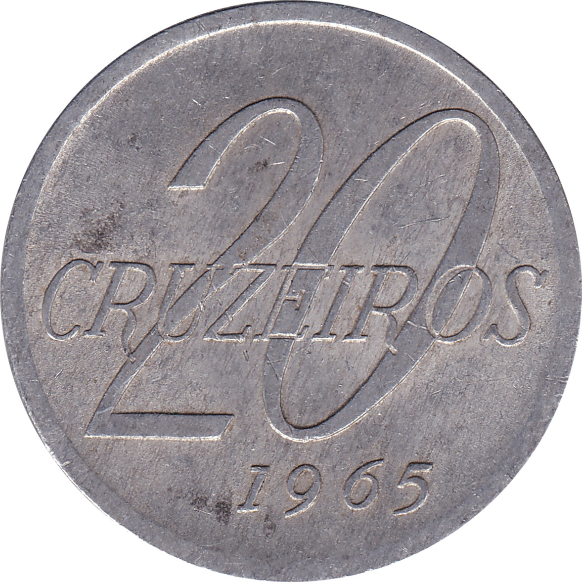 20 cruzeiros - Carte du Brésil