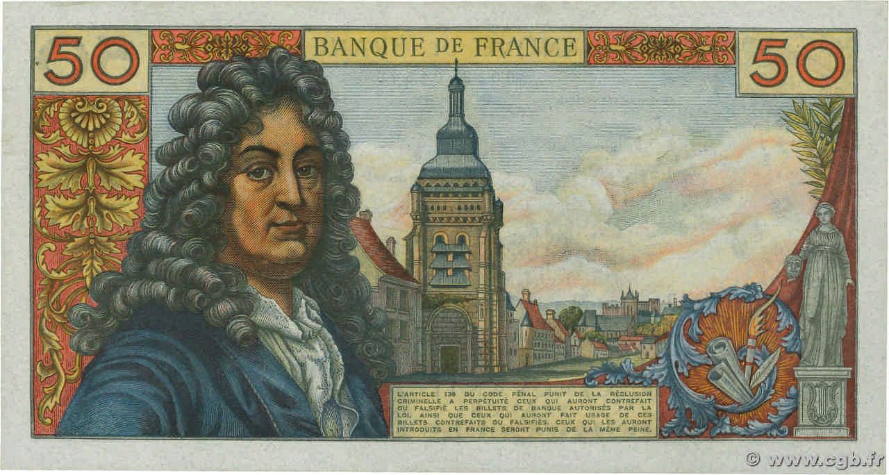 50 francs - Racine