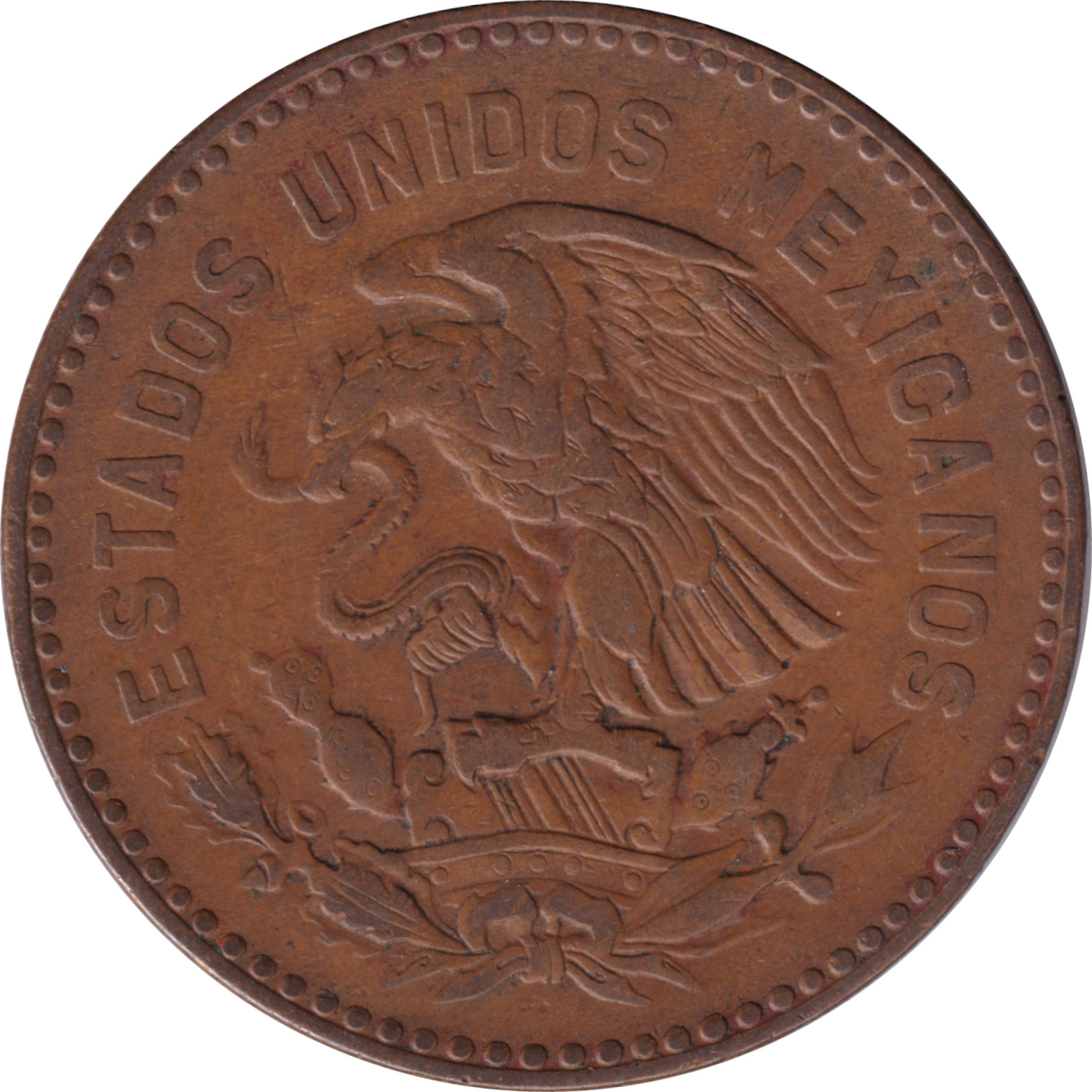 50 centavos - Amérindien de profil - Bronze