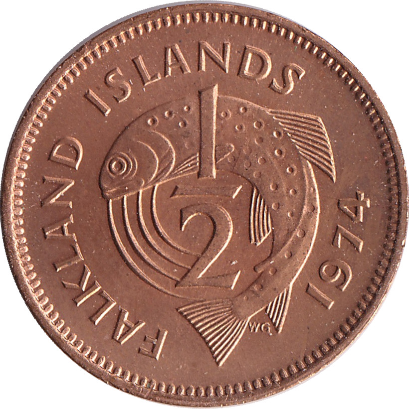 1/2 penny - Elizabeth II - Buste jeune