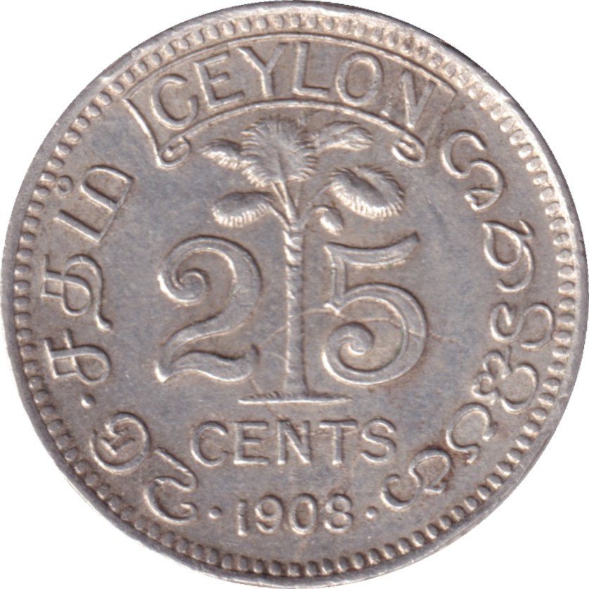 25 cents silver - Edward VII