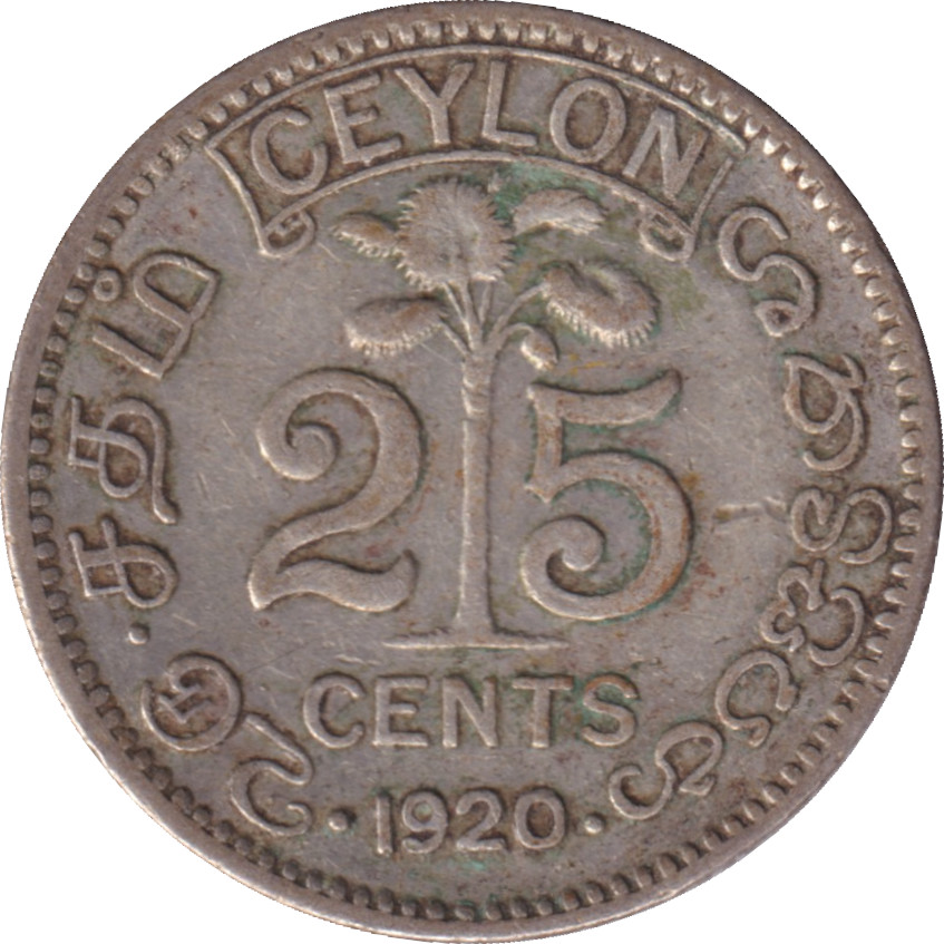 25 cents silver - George V