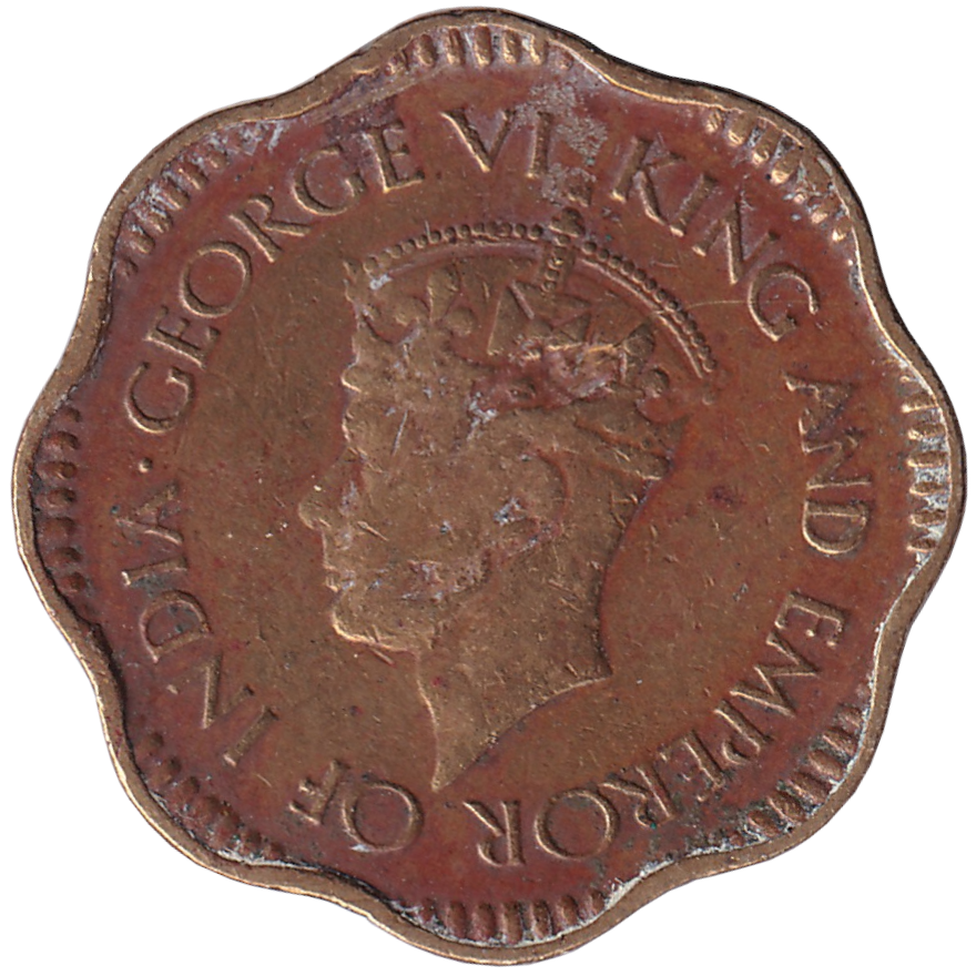 2 cents - Georges VI - Empereur