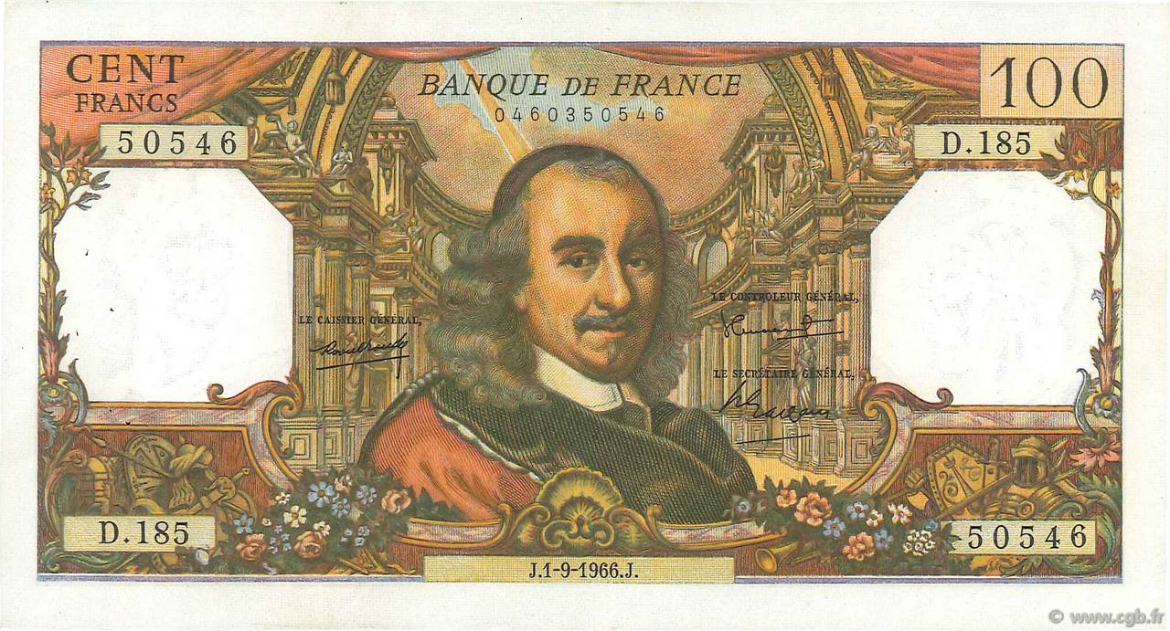 100 francs - Corneille