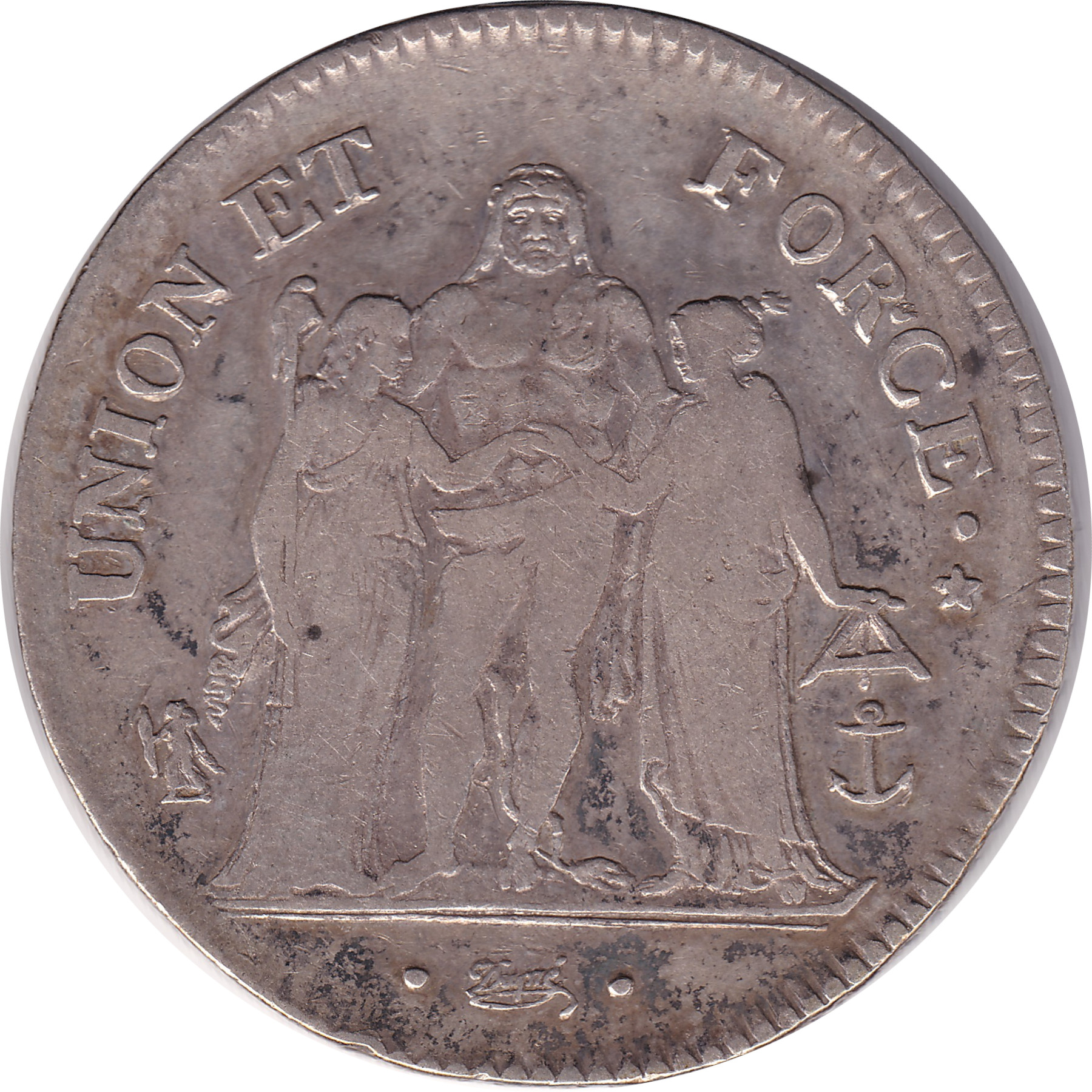 5 francs silver - Union et Force