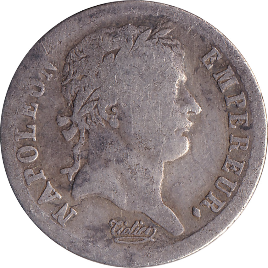 1/2 franc silver - Napoléon - Tête laurée - République française