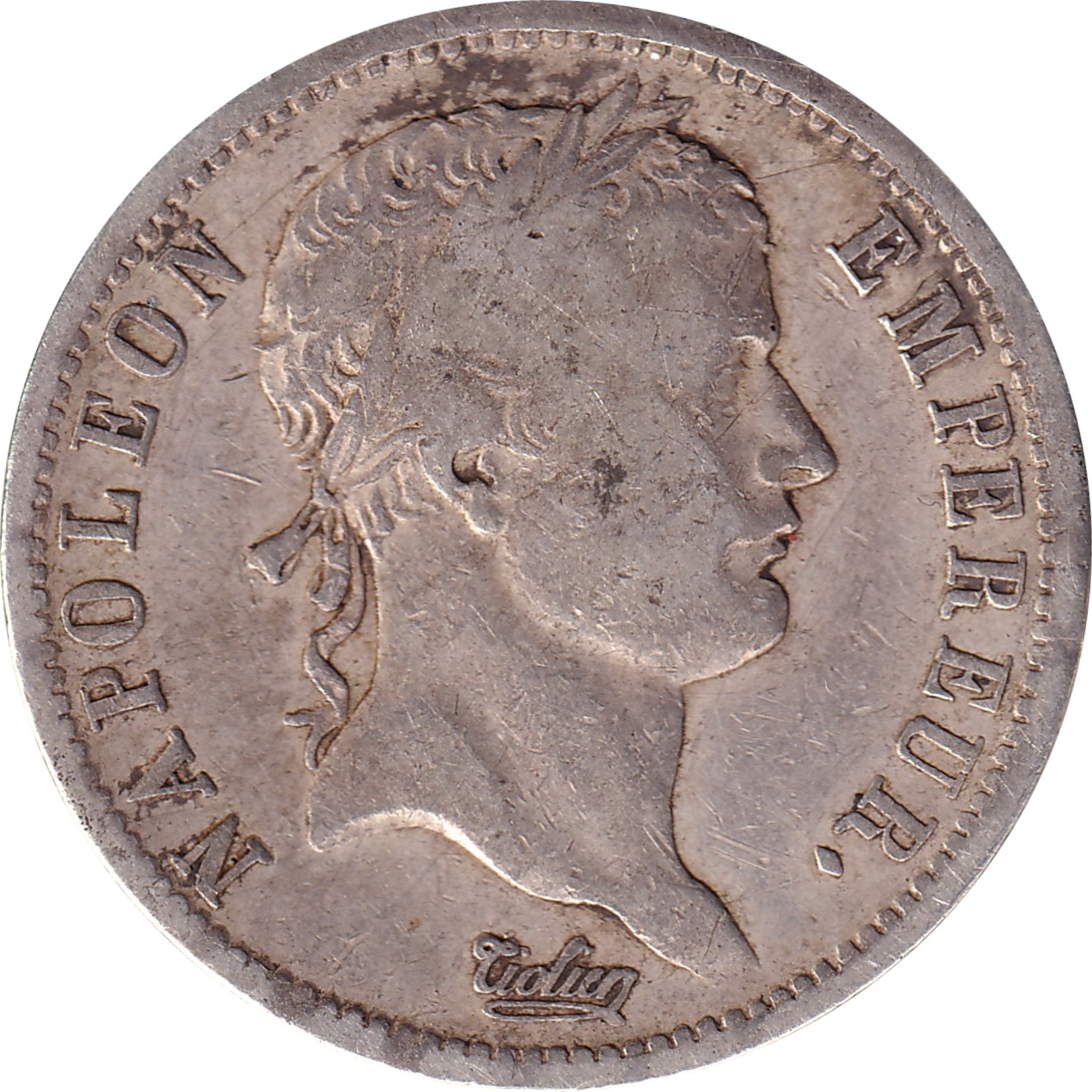 2 francs argent - Napoléon - Tête laurée - Empire français