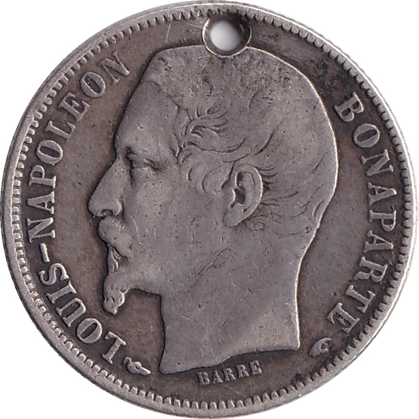 50 centimes argent - Louis-Napoléon Bonaparte